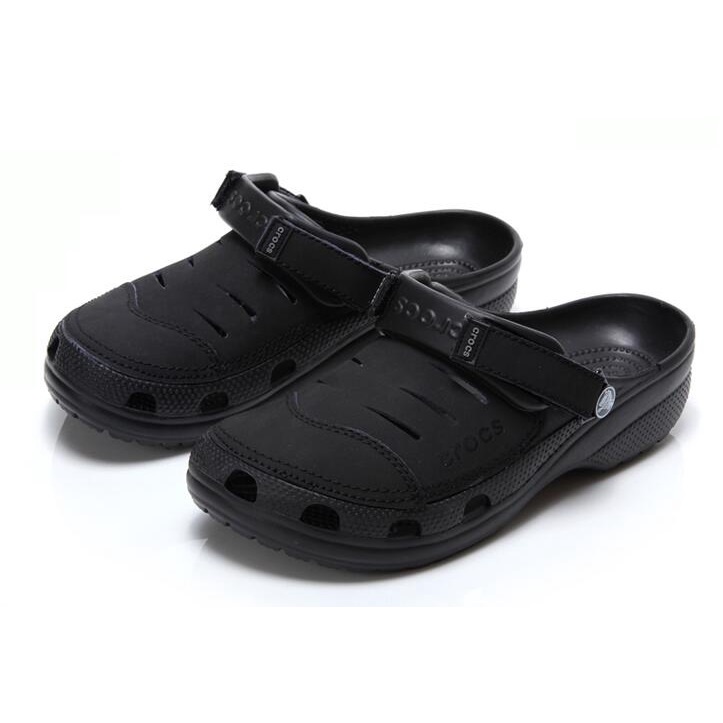 SEPATU SANDAL PRIA / SANDAL CROCS / CROCS YUKON SUEDE MAN - COKELAT PROMO