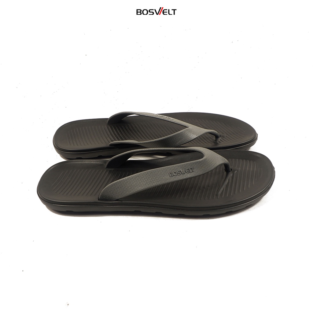 Sandal Cowok Karet Jepit Murpy Black Grey Phylon Bosvelt