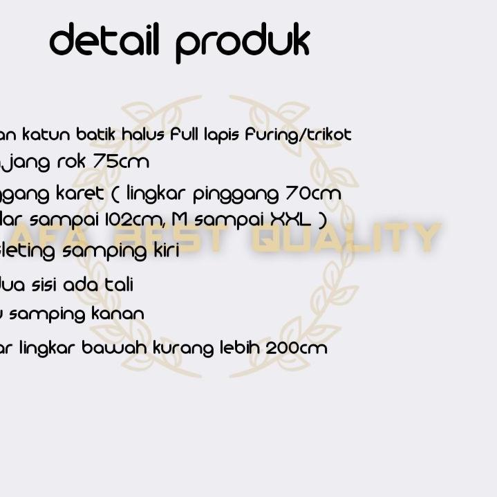 Harga Termuraah ROK BATIK MODERN LAPIS TRIKOT / ROK BATIK 7/8 / BAWAHAN BATIK