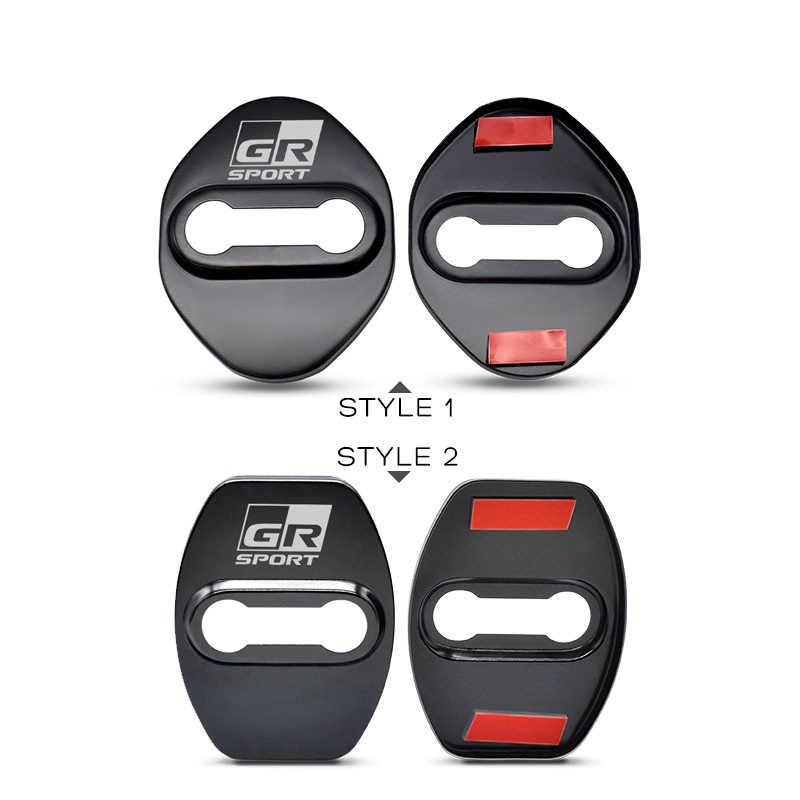 4pcs Cover Pelindung Kunci Pintu Mobil Toyota GR