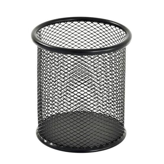 

Stationery Tempat Pulpen Alat Tulis Besi Pen Cup Holder Warna Stainless Jaring