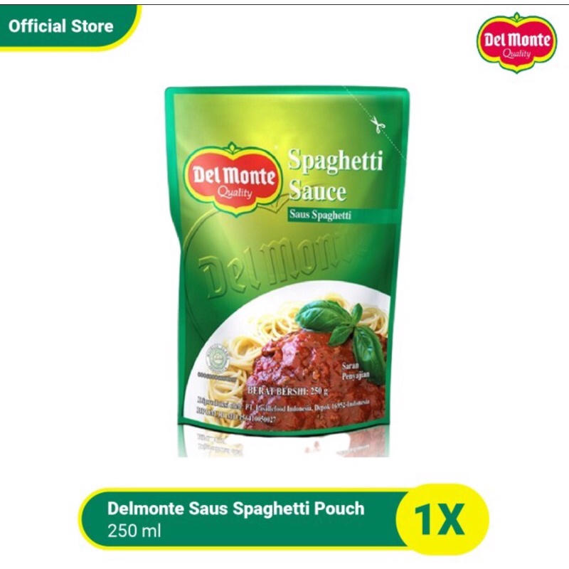 Del Monte Spaghetti Sauce Pouch 250gr Saos Spageti Delmonte