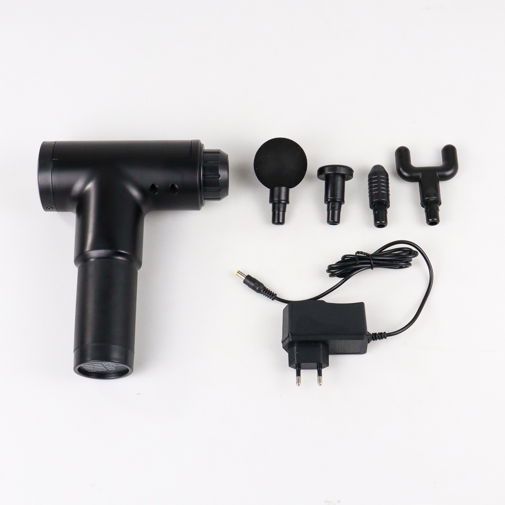 LEHIKO Alat Pijat Elektrik Pundak Punggung Tangan Massage Facial Gun Rechargeable - FH-320 - Black