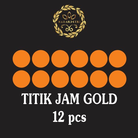 Titik Jam Akrilik GOLD Laser Cutting Dekorasi Mahar Pernikahan Ringbox Maskawin Wedding