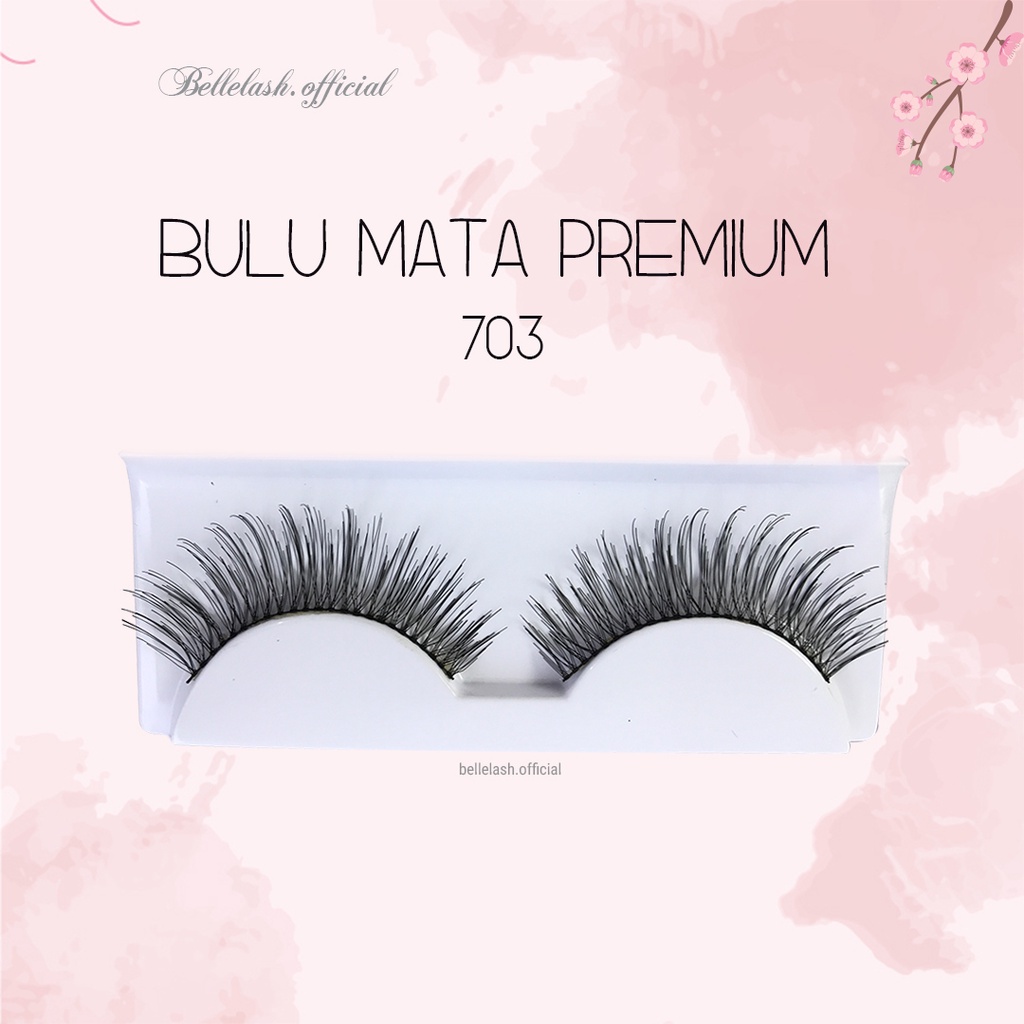 703 Bulu Mata Palsu Handmade Natural False Eyelash Eye Lashes Premium Series