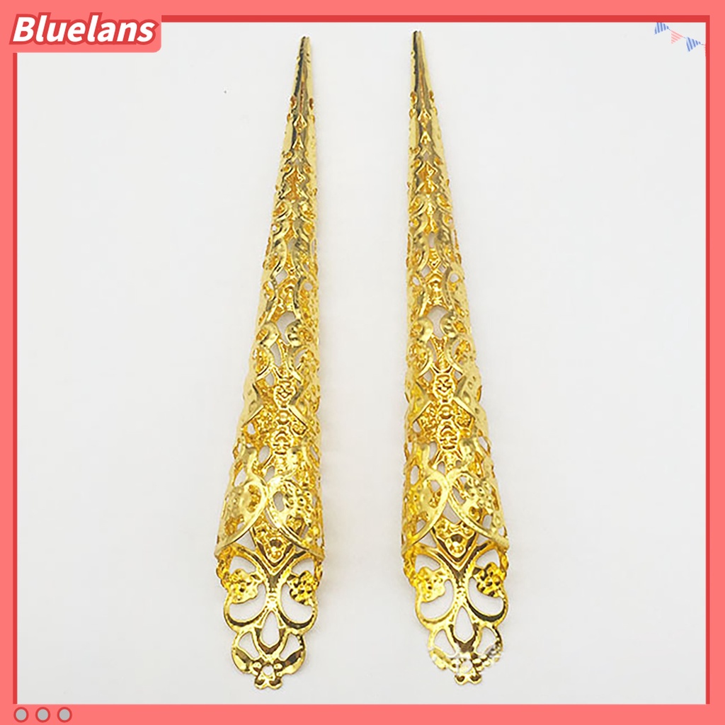 (In Stock) Kacamata Hitam Lensa Warna Warni ♡10 Pcs Kuku Palsu Extension Desain Ratu Kuno Untuk Aksesoris Kostum Cosplay