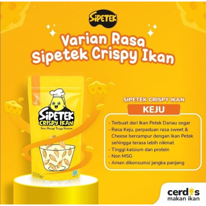 

Sipetek crispy ikan Keju