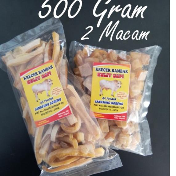 

Quality Control✅Krecek/Kerupuk Rambak Sapi Mentah Asin Gurih 500gr|KD5