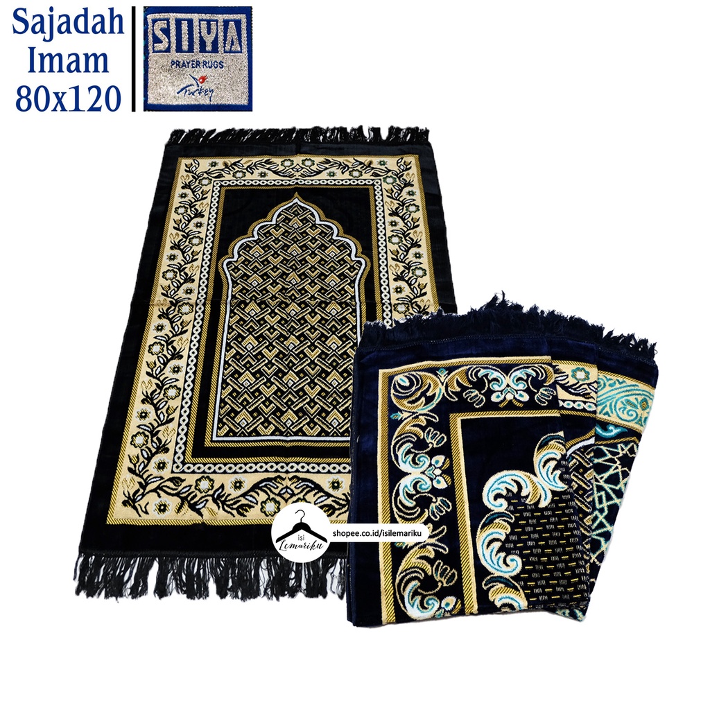 Sajadah Bulu Halus SIYA uk JUMBO 80 x 120cm / Sajadah Imam