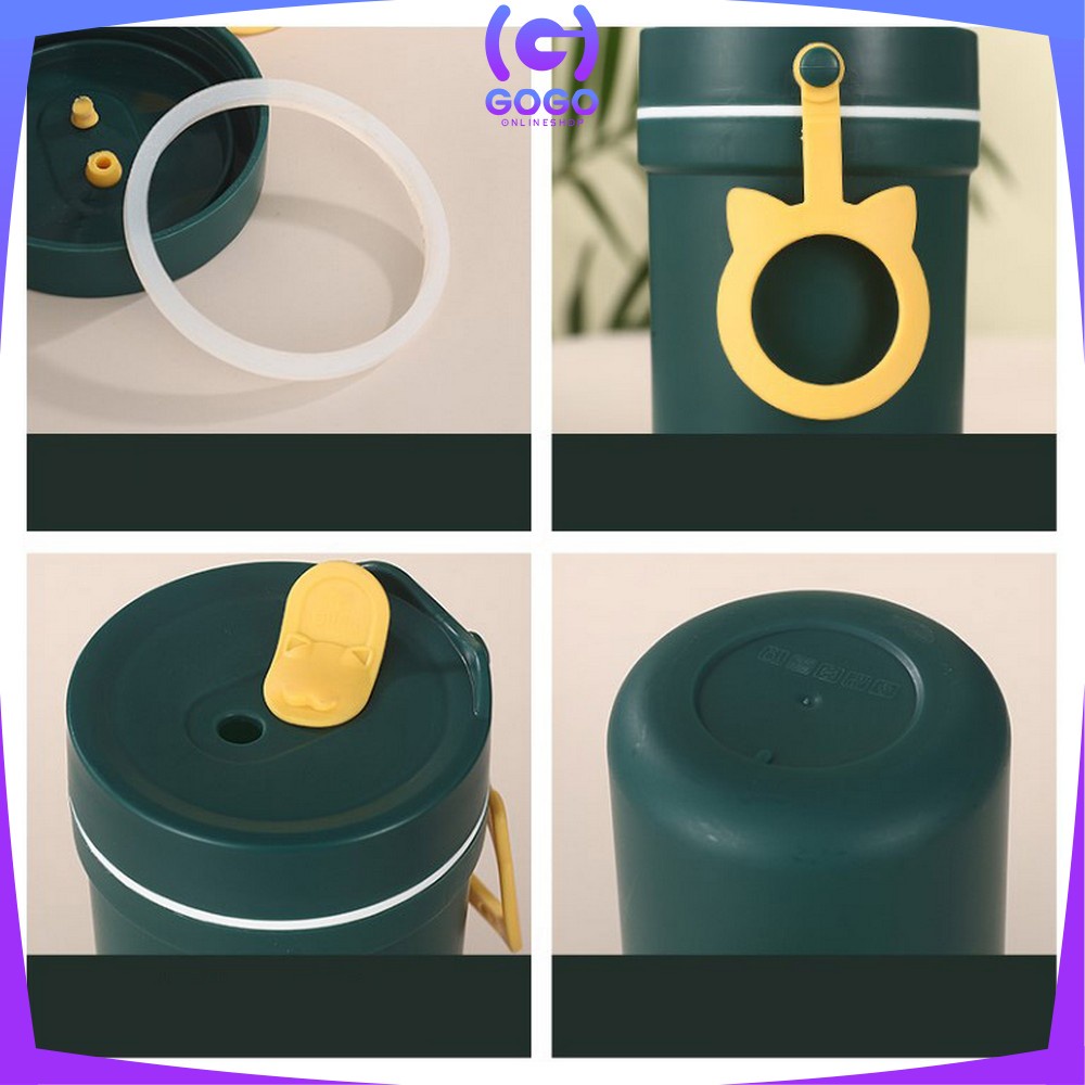 GOGO-C377 Breakfast Cup Portable Soup Cup Kontainer Bekal Makanan / Tempat Sup Bubur Sarapan Tempat Kuah Anti Tumpah