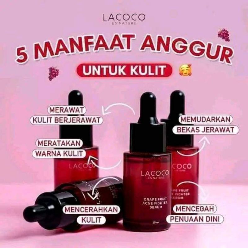 LACOCO GRAPE SERUM || SERUM PENGHILANG JERAWAT AMPUH || SERUM ANTI JERAWAT