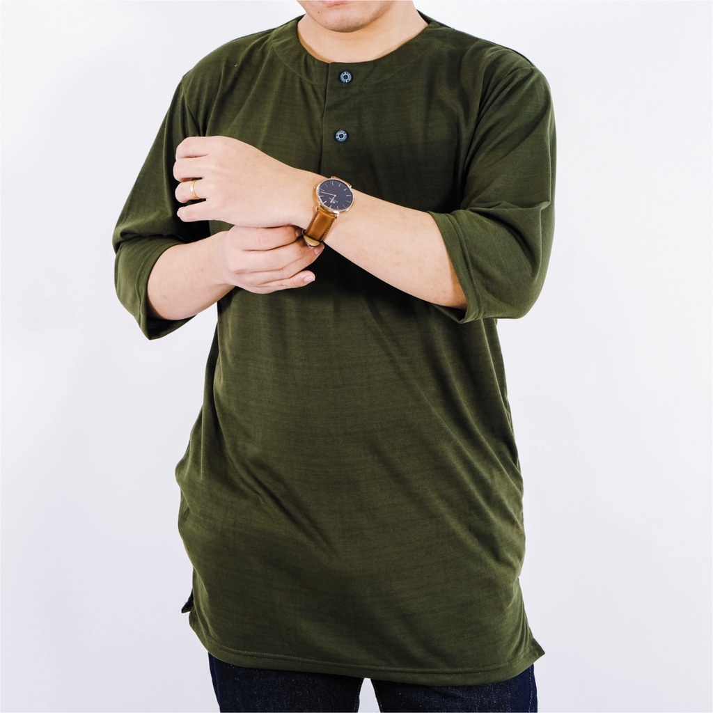 Kurta Pakistan Bahan Kaos Lengan 3/4 Baju Koko Terlaris Termurah