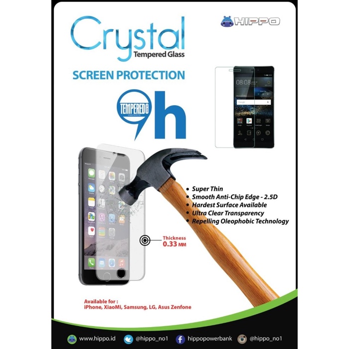 HIPPO CRYSTAL TEMPERED Glass  IPOD TOUCH 5th , 6 th , 7th Generation ANTI SCRATCH