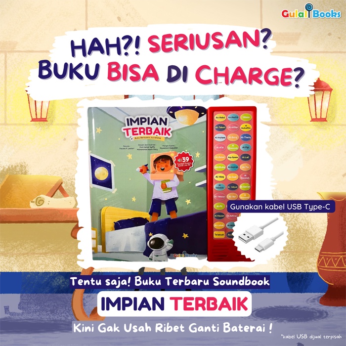 [Gulali Books] Buku Bersuara Juz Amma : Impian Terbaik (Ada 39 Tombol Suara Surah Juz 30 & Include K