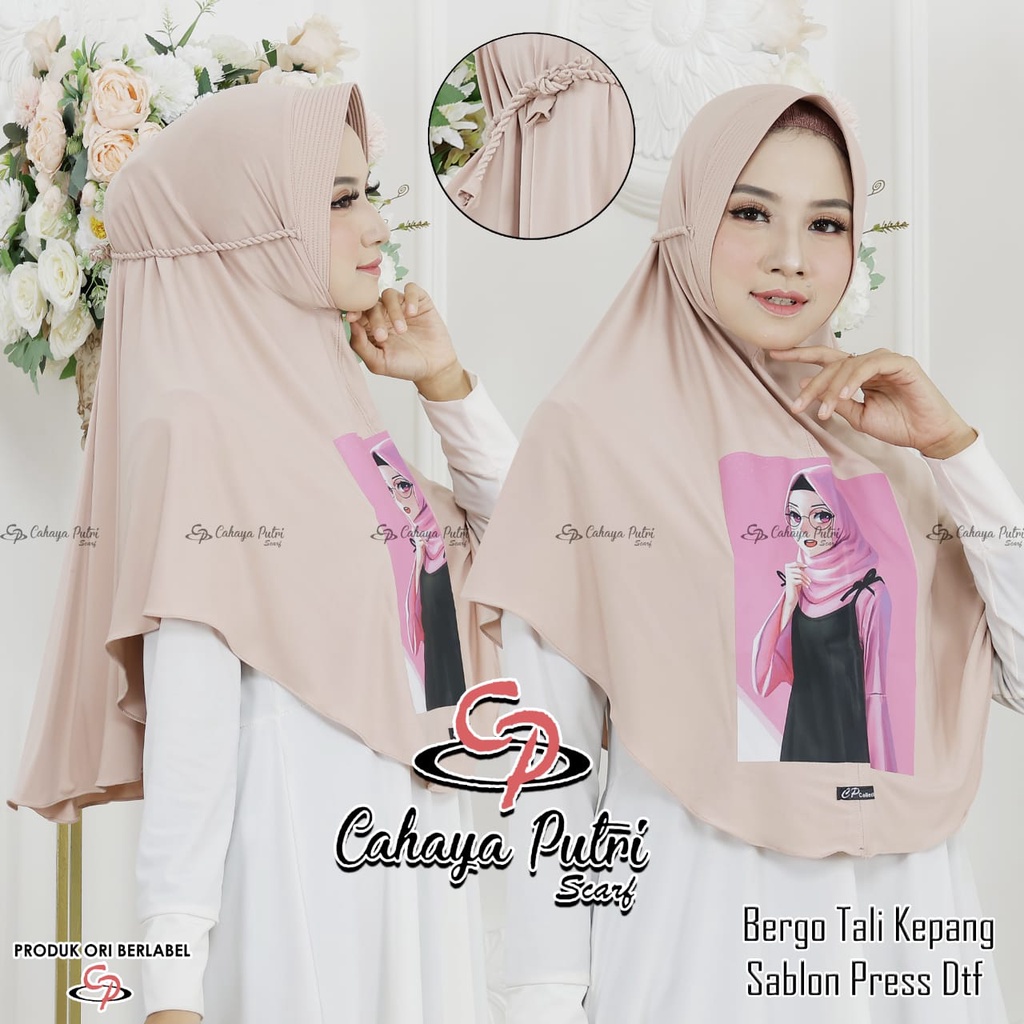Hijab BERGO TALI KEPANG ORI by CAHAYA PUTRI