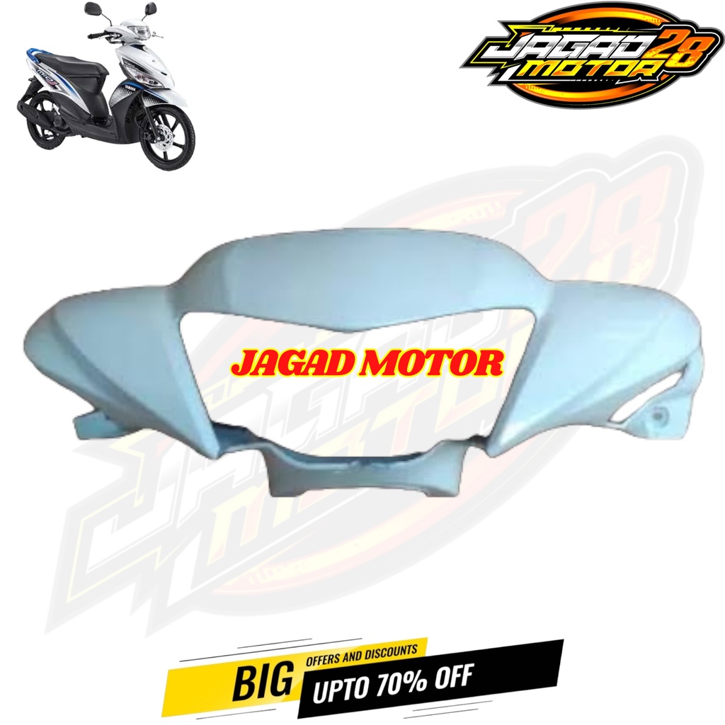 Batok Depan Yamaha Mio J Putih / Kepala Depan Yamaha Mio J Putih / Batok Kepala Depan Yamaha Mio J Warna Putih / Batok Lampu Depan Yamaha Mio J Warna Putih