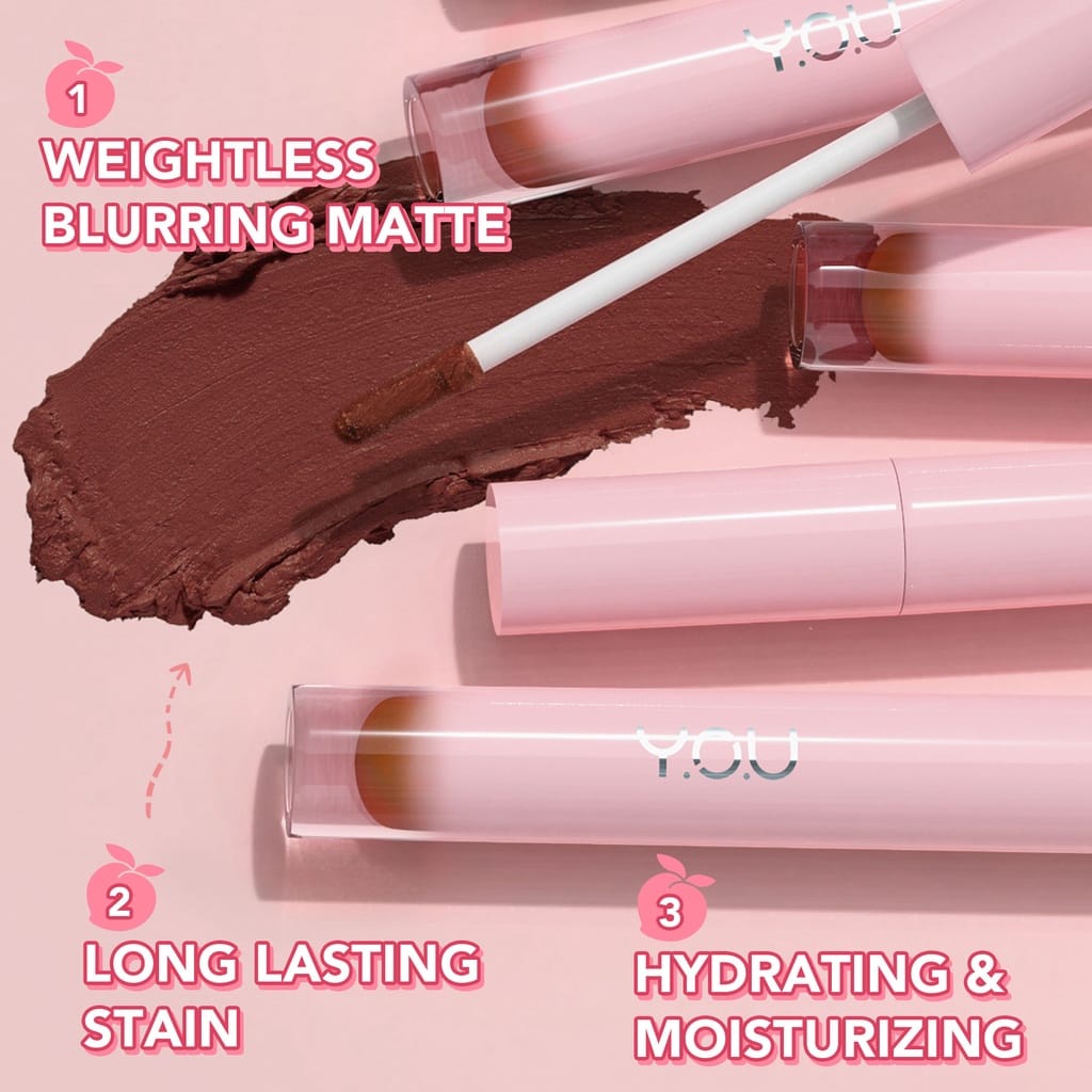 ✿ELYSABETHME✿ Y.O.U SIMPLICITY LIP CLAY COTTON MATTE | lipstick cair lipcream murah