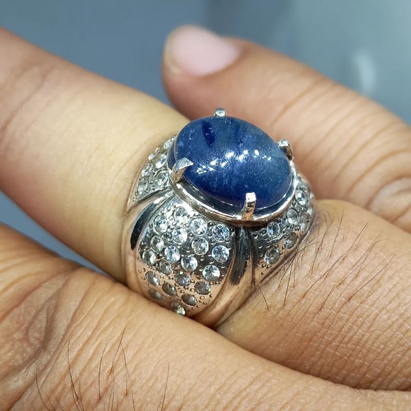Blue Sapphire Safir Corundum Tanzania Bukan selon srilanka