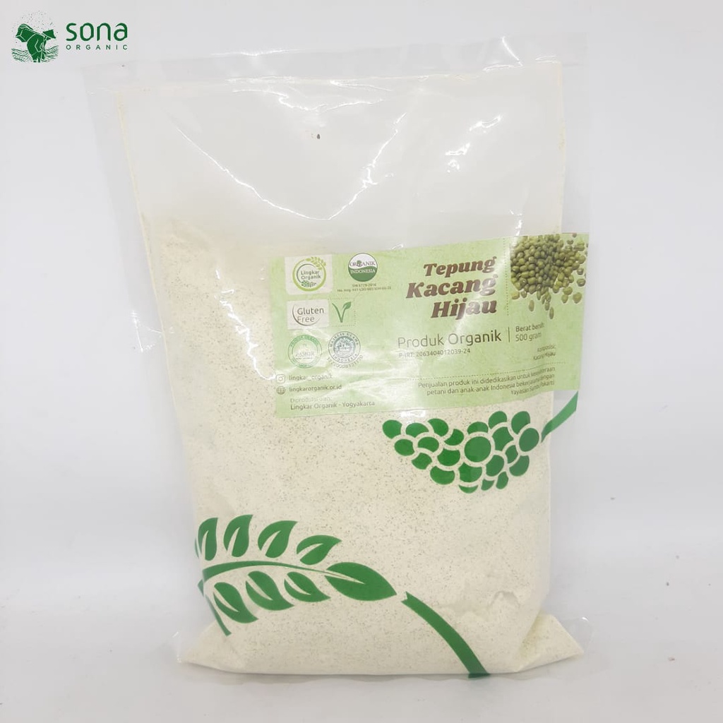 

Tepung Kacang Hijau Organik 500gr - Lingkar Organik