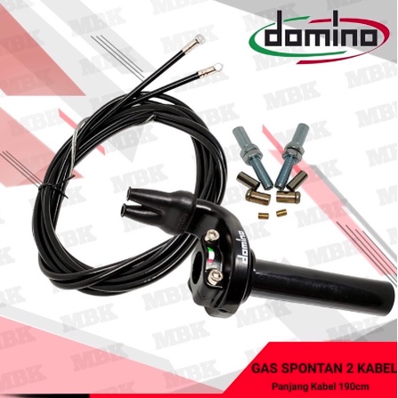 Gas Spontan Domino 2 kabel aktif Gas Spontan crf 150 KLX Nmax PCX Vario Beat Fino Universal