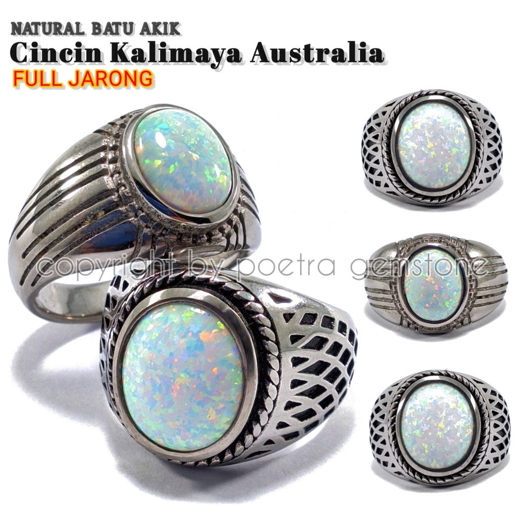 Cincin Batu Akik Kalimaya Australia Full Jarong