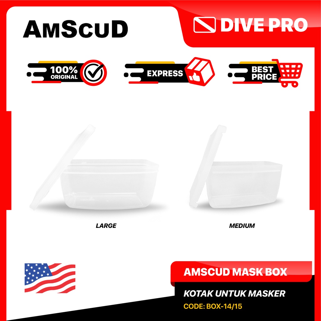 BOX AMSCUD FOR MASK / KOTAK MASKER