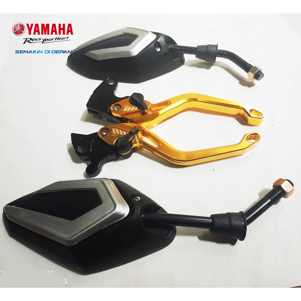 Handle Rem Variasi Jupiter Mx Old/New Mio Karbu Mio Sporty Mio Smile Fino Karbu Nouvo Full Cnc + spion Model EVO