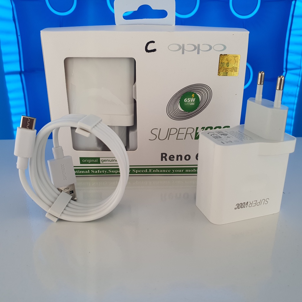 Charger Oppo Reno 2A tipe C Fast Charging kompatibel oppo A5 2020 A9 2020 A52 A53 A54 A92