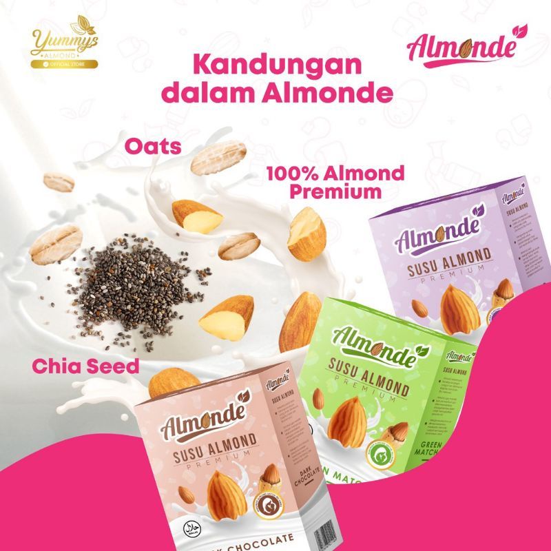 Almonde - Susu Almond Premium untuk program hamil Ibu Hamil Ibu menyusui
