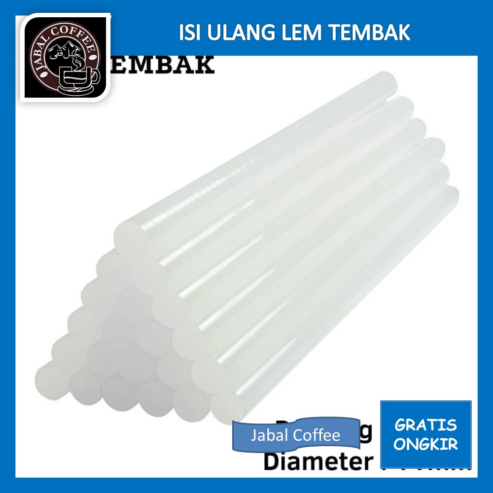 Lem Bakar Kecil Glue Gun Stick / Isi Ulang Lem Tembak / Reffil Lem Tembak / Lem Lilin Transparan