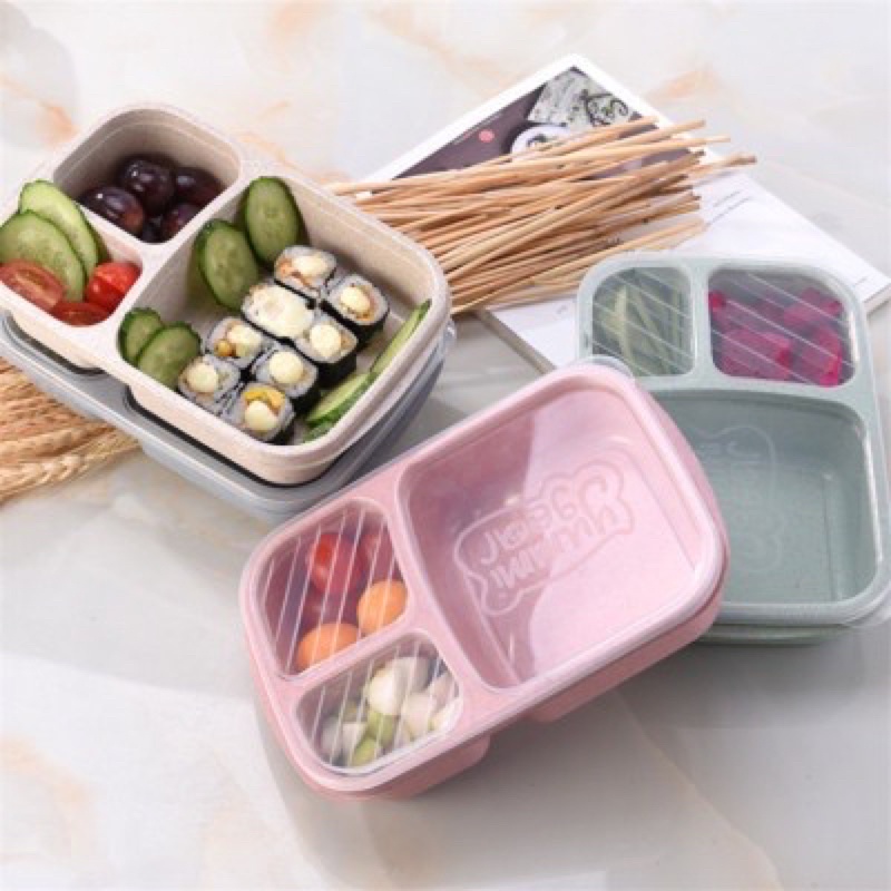 Tempat Makan Kotak Bekal Microwavable Lunch Box Kotak Makan Anak