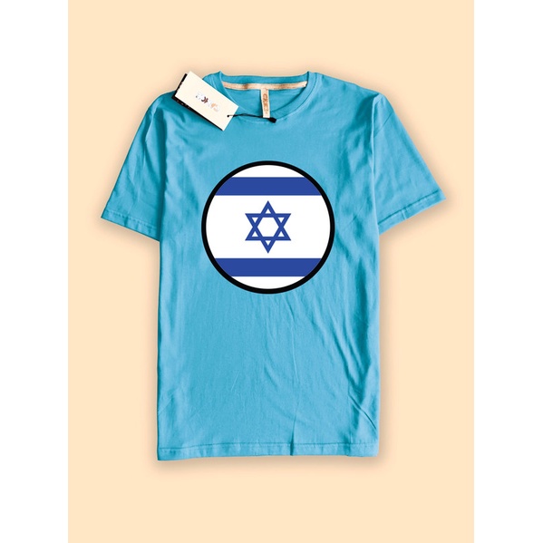 Baju Kaos Tshirt CAMOE Israel Flag Bendera Israel