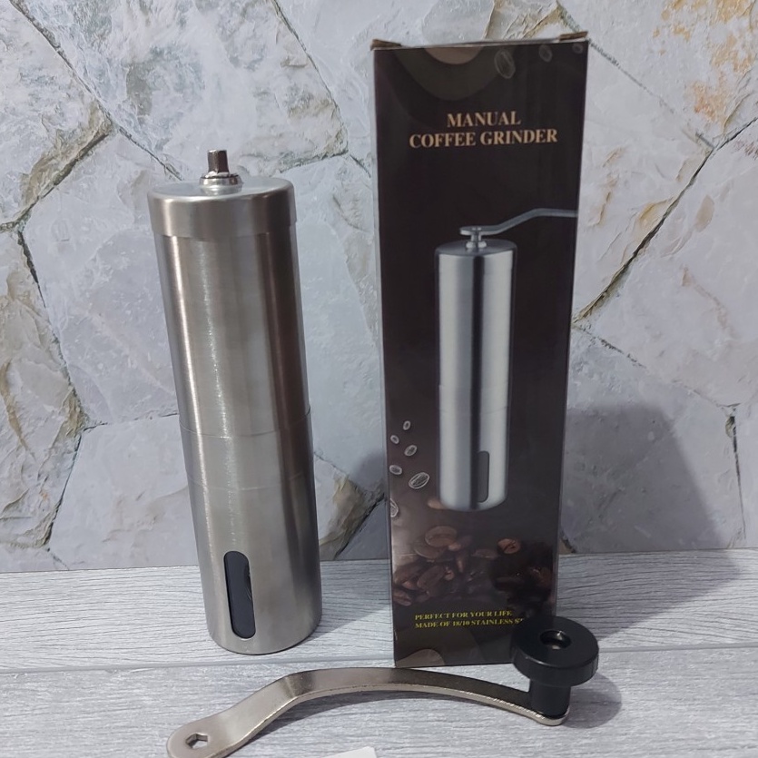 COD Coffee Grinder Gilingan Kopi Manual Stainless / Penggiling Kopi Manual Stainless Steel