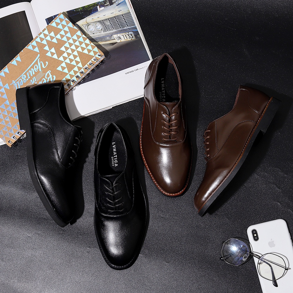 DEMBBLE BLACK |ManNeedMe x Lvnatica| Sepatu Vintage Pria | Pantofel Pria Kantor Formal Shoes ORI