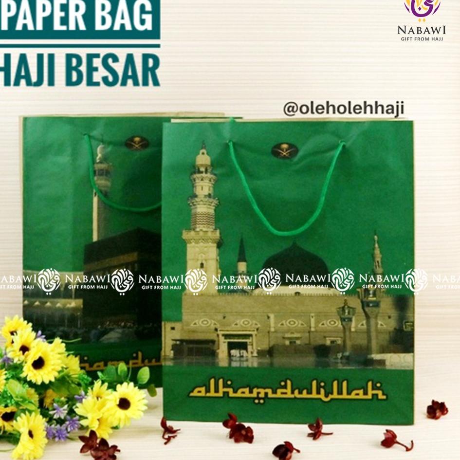 

Baru Viral Paper Bag Haji / Tas Kertas / totebag / Souvenir Haji Kecil 20pcs / Oleh-oleh Haji Umroh