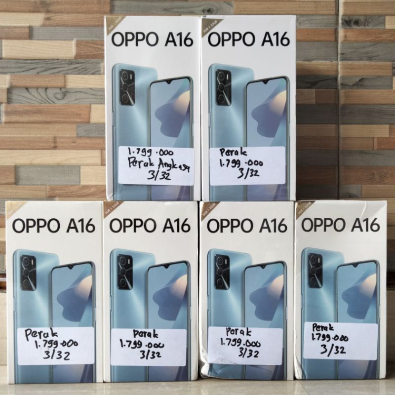 Hp oppo a16 Ram 3/32 segel bergransi