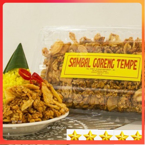 

[Fresh] SAMBAL GORENG TEMPE KHAS SURABAYA 500 GRAM (BUAT NASI KUNING/LAUK)