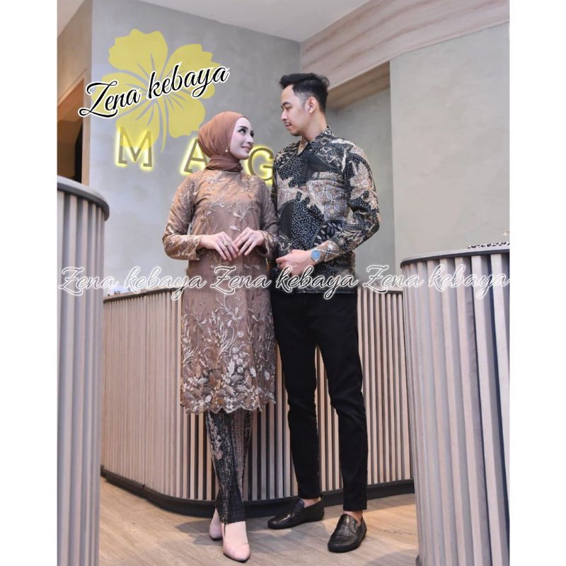 COUPLE TUNIK KEBAYA KEMEJA BATIK PRIA COUPLE KEBAYA MODERN