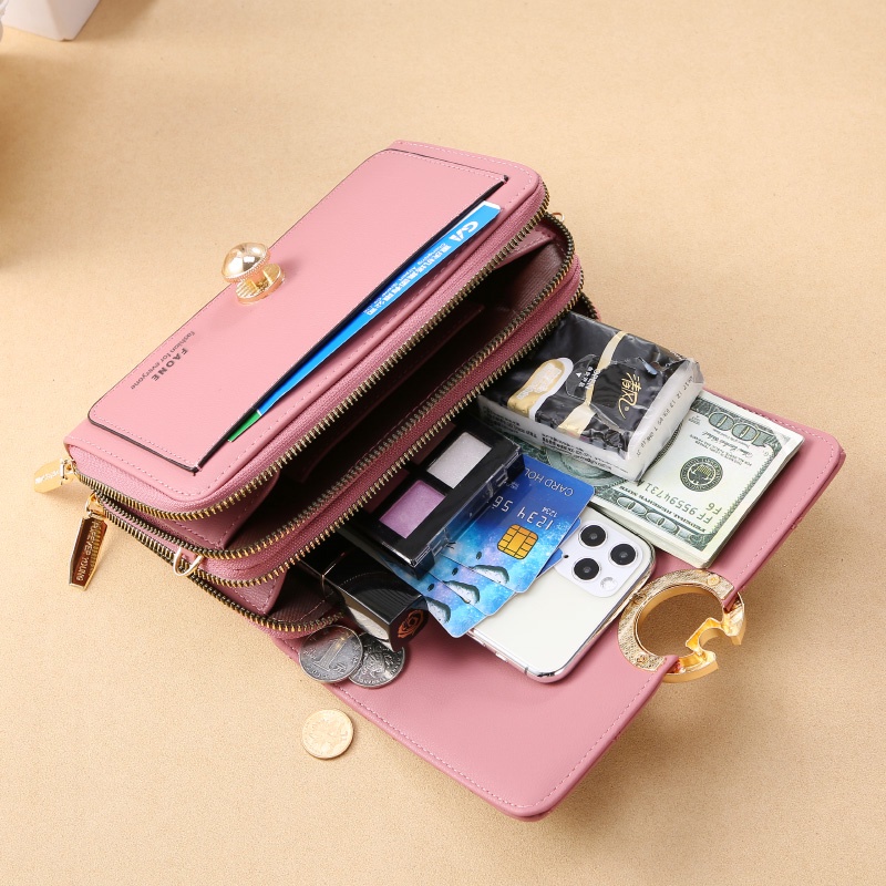 Khatin Tas Selempang Wanita Terbaru Import / Dompet HP Remaja / FAONE - F350