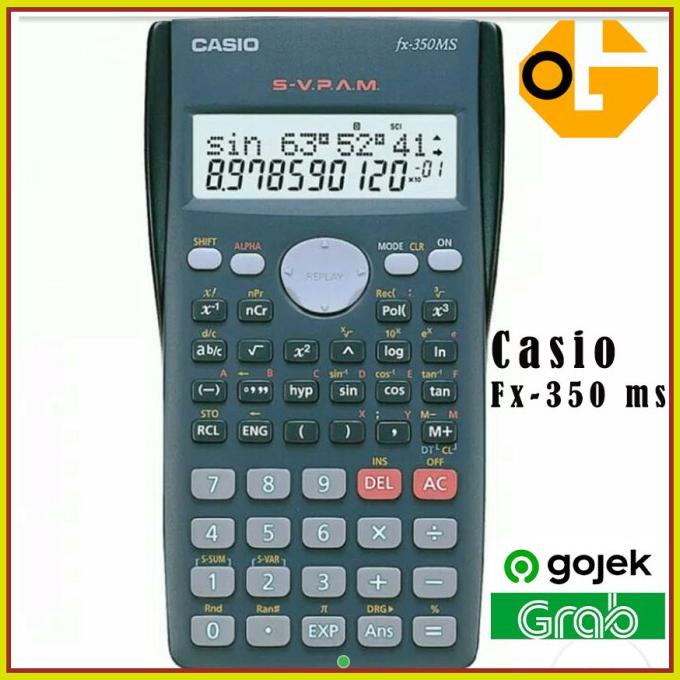 

[COD] Casio FX 350 MS - Scientific Kalkulator BERMUTU Kode 604
