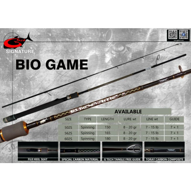 Stick Joran Spinning G Tech BIO GAME