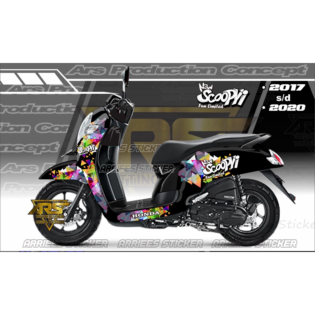 sticker decal all new scoopy stylish 2020.decal all new scoopy 2017 . 2018 . 2019 . 2020  full body 