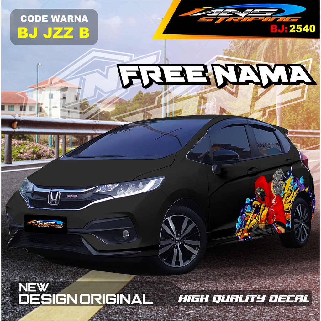 STICKER VARIASI  HONDA JAZZ / STICKER DECAL MOBIL JAZZ / DECAL STICKER MOBIL HONDA JAZZ , BRIO / STICKERMOBIL