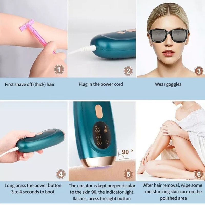 IPL laser Hair Removal Perontok Bulu Permanent Alat Penghilang bulu Ice Cold Laser TANPA SAKIT