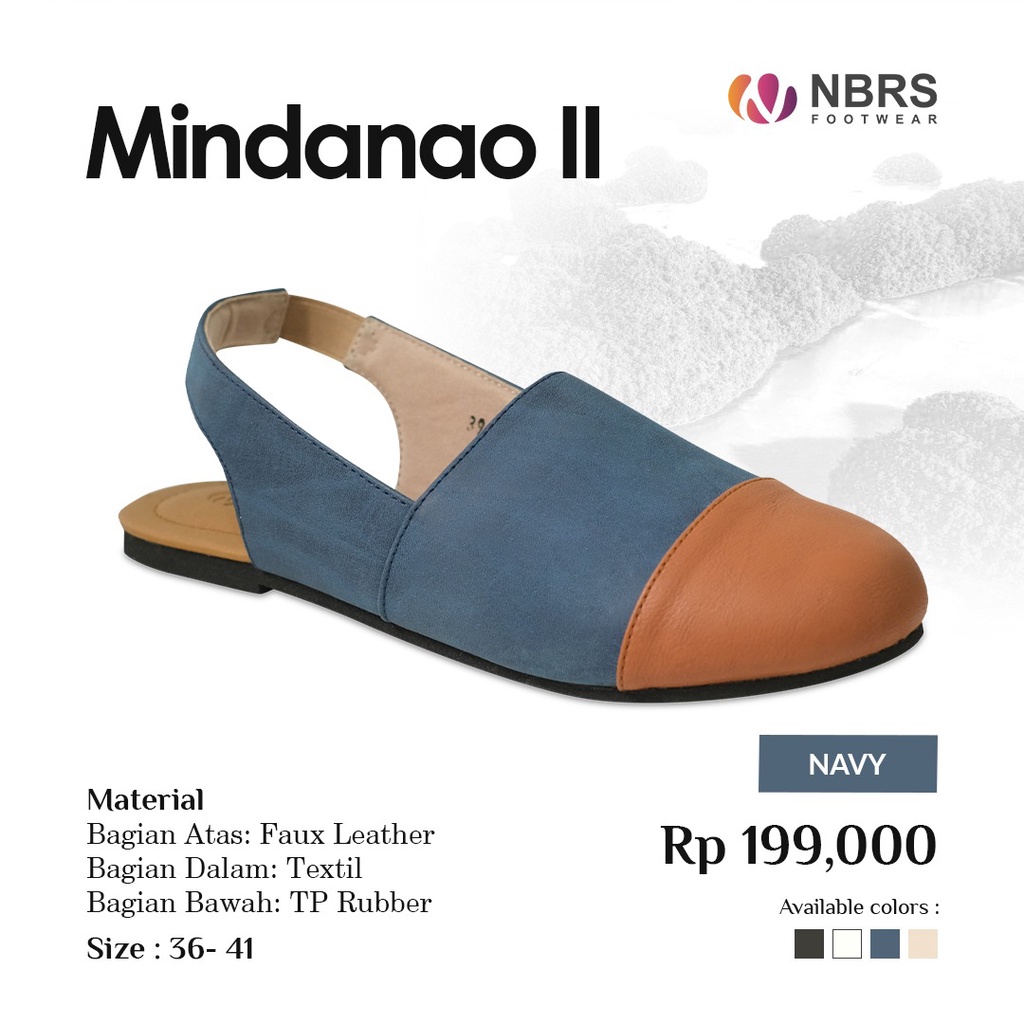 [BISA COD] Nibras Footwear Mindanao II Material Faux Leather Sepatu Sandal Wanita Simpel Elegant