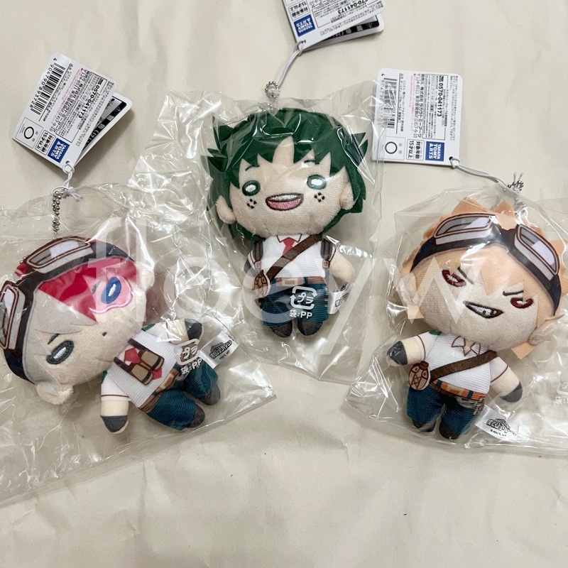 Nitotan My Hero Academia Outdoor Practice Plush: Midoriya, Todoroki, dan Bakugo