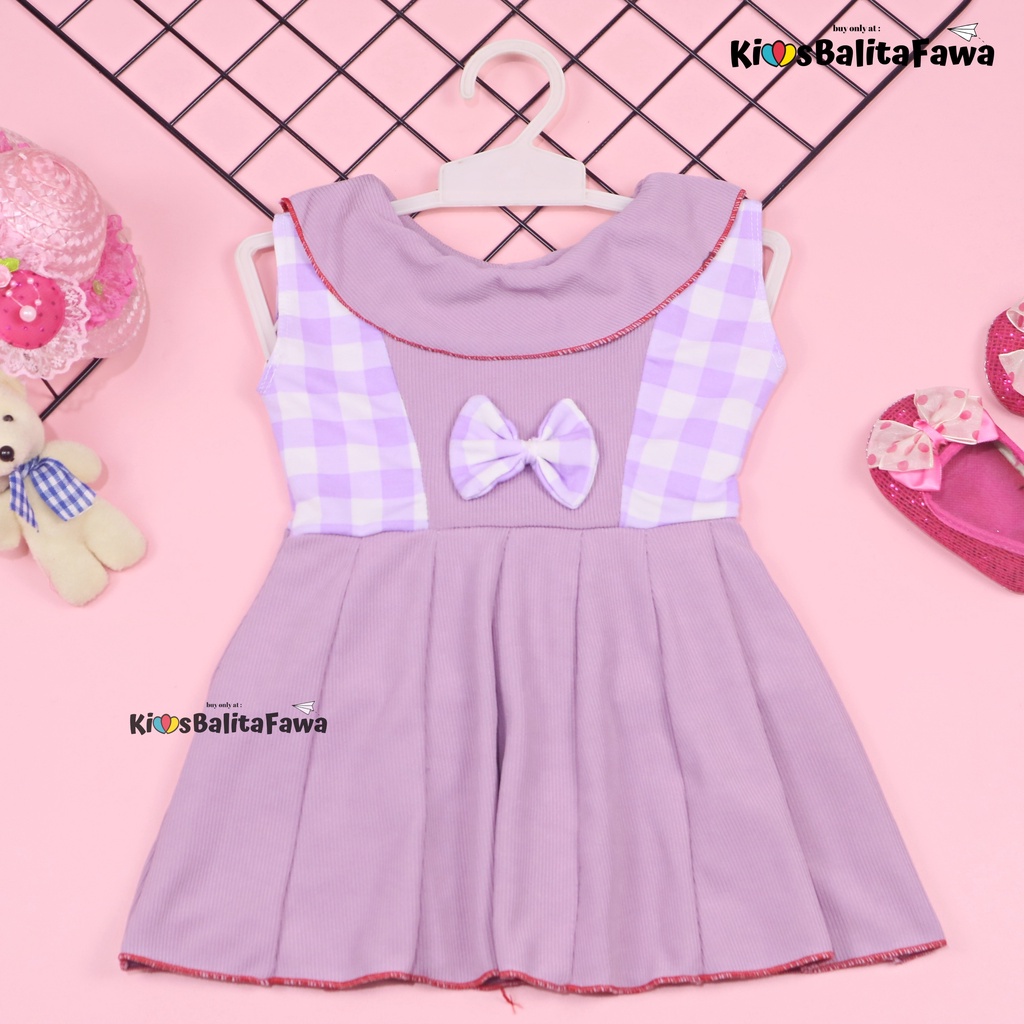 Dress Najwa uk Bayi 3-12 Bulan / Dres Import Anak Perempuan Gaun Pesta Grosir Baju Balita Cewek BabyCinnamon