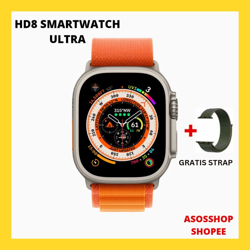 HD8 WATCH IWO ULTRA SMARTWATCH 2.02 INCH FULL SCREEN ORIGINAL