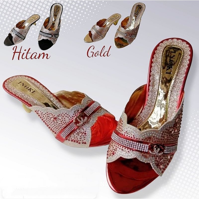 SENDAL PENGANTIN JUMBO HAK 5 CM WEDDINGSHOES WANITA