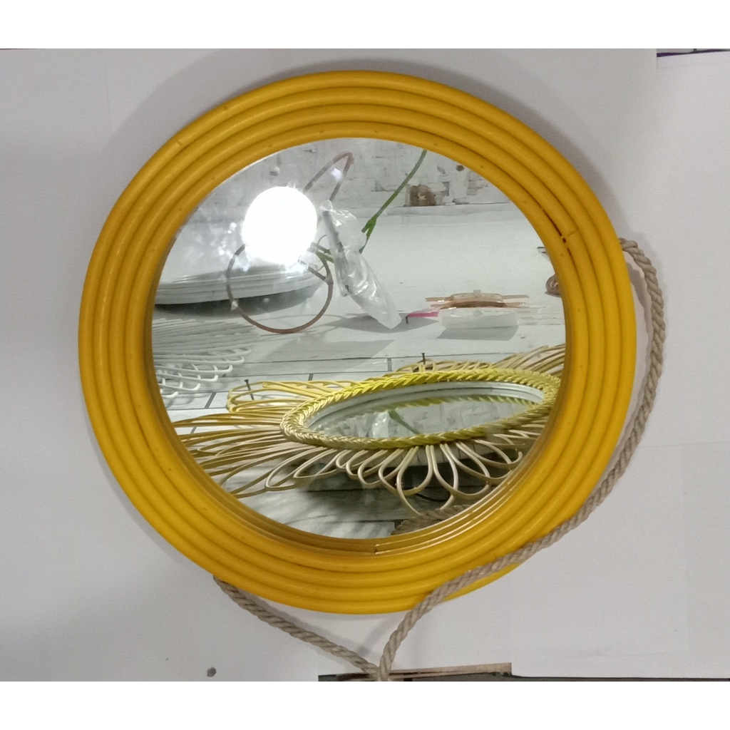 CERMIN SERIBU BUNGA CERMIN Dinding Cermin gantung cermin tembok cermin bunder cermin oval hiasan din